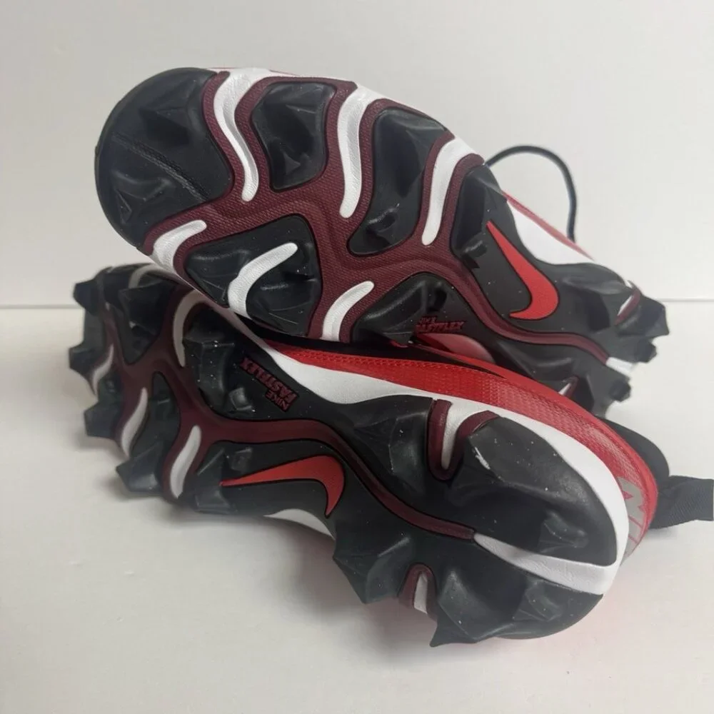 Nike Alpha Menace 4 Shark Football Cleats Red Size Mens 11 M